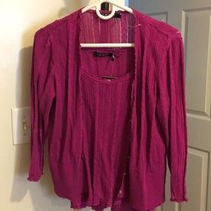 Ralph Lauren cardigan and tank set. Brand new!